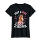thumbnail image 1 of Just A Girl Who Loves Horses Vintage Horse Women T-Shirt, 1 of 4