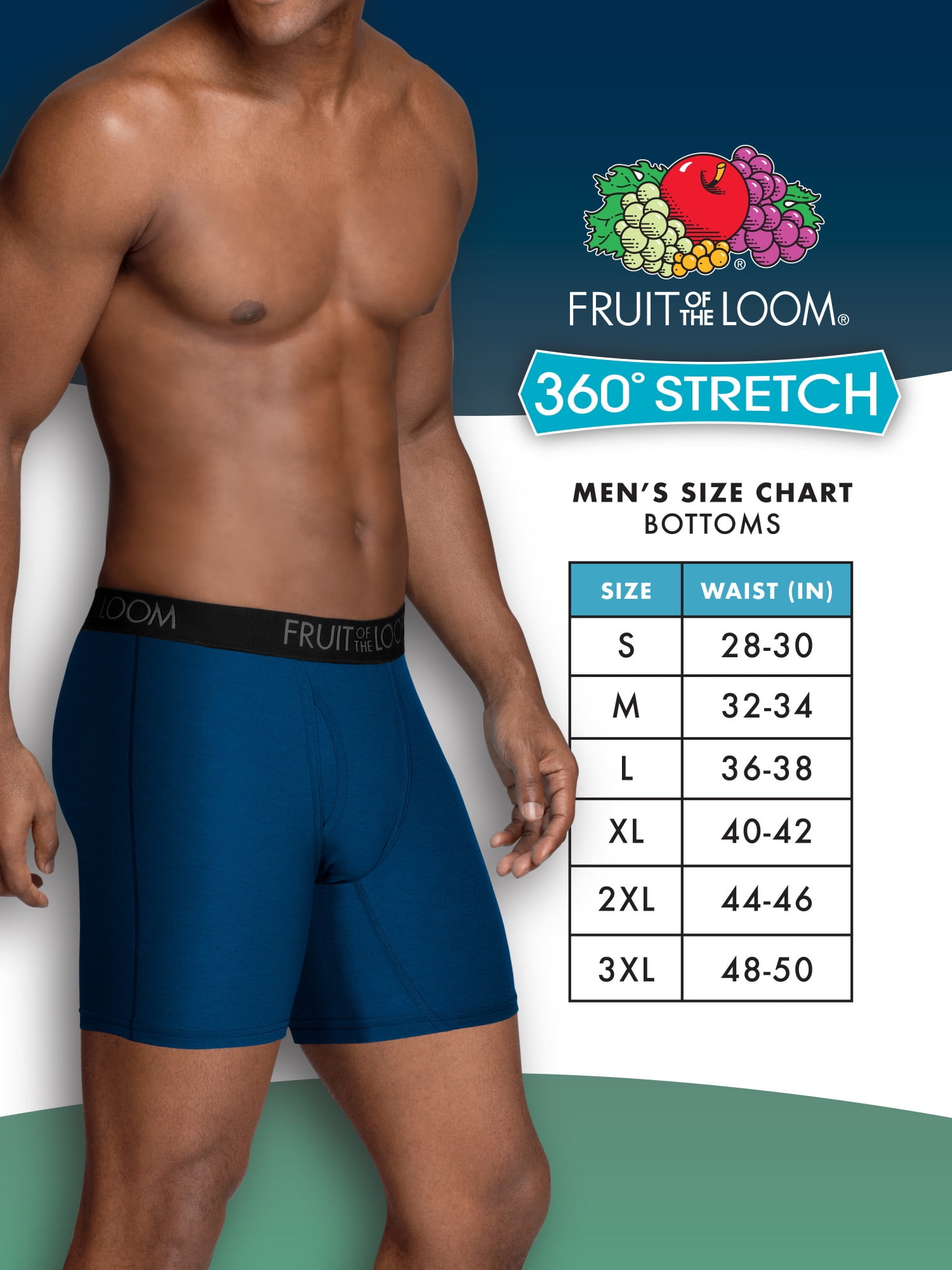 Fruit of the Loom Men s 360 Stretch Coolsoft Boxer Briefs 6 Pack