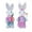 E2-2Pcs Woven Bunny, variant on Rabbit Decorations Rabbits Bunny Animal Model 2pcs Easter Theme Party Supplies Ornaments 23cm/9in