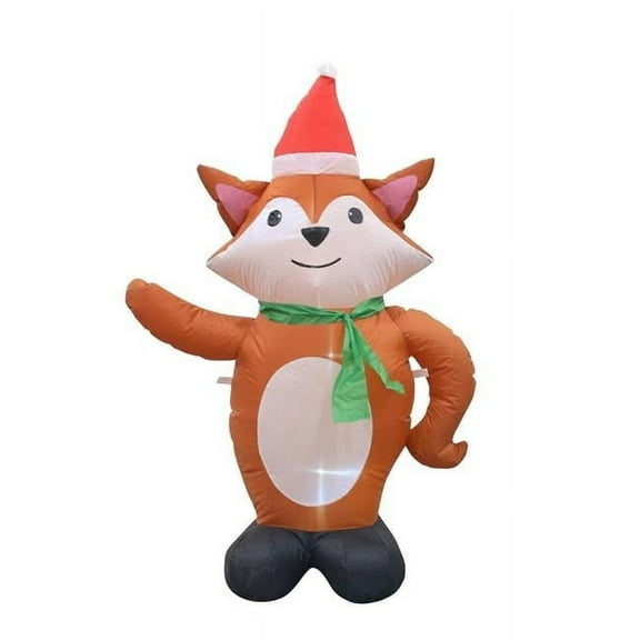 Jeco Giant Weather Resistant Polyester Inflatable LED Christmas Fox