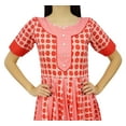 thumbnail image 4 of Bimba Women Boho Chic Cotton Designer Kurti Dress Long Flaired Anarkali Kurta, 4 of 6