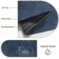 thumbnail image 6 of Round Rugs 7 Ft, Animal Print Non Slip Area Rugs for Kitchen Bedroom Entryway, Retro Minimalist Animal Leather Navy Blue Washable Carpet Runner Rug Floor Mats for Bedroom Home Decor, 6 of 8