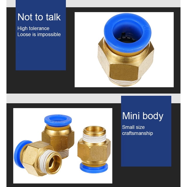 tredstone 10 Pieces Home Portable Threaded Interface Pneumatic Hose Connector Connectors 10 Reusable Fast Release Pipe Connectors Hardware PC4-01