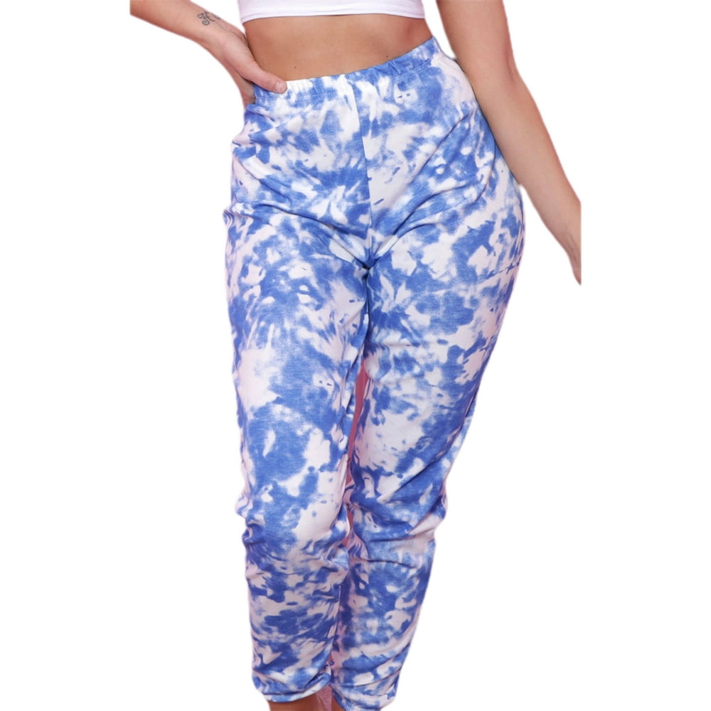 tie dye cuffed joggers