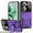 Purple, variant on Shockproof Armor Case For OPPO Reno 11 Pro 11F Reno 10 10Pro Plus Reno 8T Reno7 Ring Bracket Phone Case For OPPO Reno 11 Back Cover.
