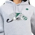 thumbnail image 3 of Women's G-III 4Her by Carl Banks Gray New York Jets Shadow Logo Fleece Pullover Hoodie, 3 of 3
