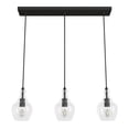 thumbnail image 2 of Hunter - Maple Park 3-light Noble Bronze, Large Cluster Light, Dimmable, Casual Style, Linear Shaped, for Bedrooms, Dining, Living Rooms - 19900, 2 of 8