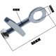 thumbnail image 5 of 4 Uds. Tensor de eje de rueda de cadena ajustable de 10mm/12mm con tornillos para bicicleta eléctrica esquí esquí Gafas de esquí, 5 of 5