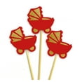 thumbnail image 2 of Darling Souvenir, Baby Pram Baby Shower Cupcake Toppers, Dessert Decorations - Pack Of 20, 2 of 3