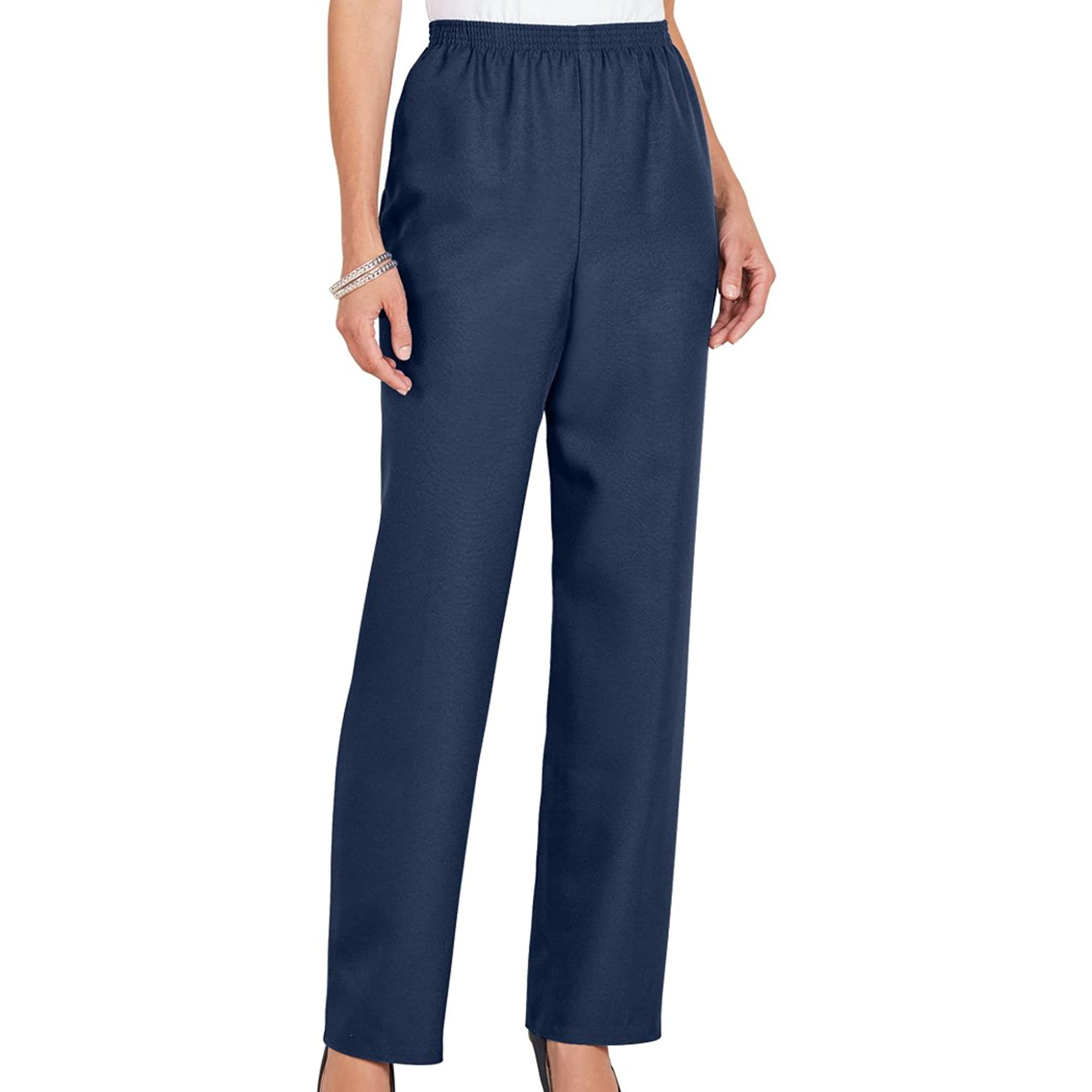 Alfred Dunner Womens All Around Elastic Waist Polyester Petite Pants Poly  Proportioned Medium | Walmart Canada