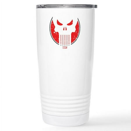 

CafePress - Punisher Icon Stainless Steel Travel Mug - Stainless Steel Travel Mug Insulated 20 oz. Coffee Tumbler