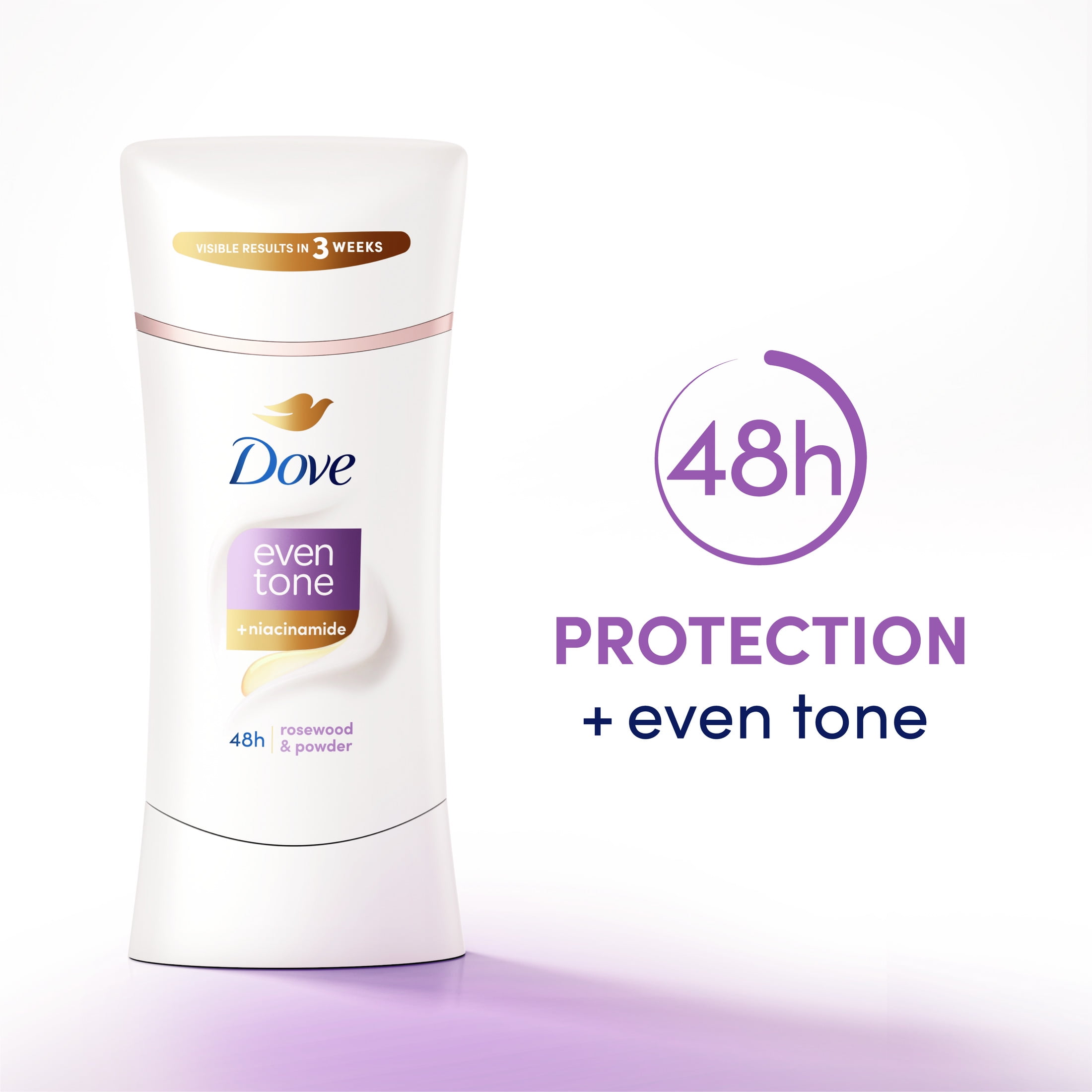(3 pack) Dove Even Tone Antiperspirant Restoring Powder Deodorant for Women For Uneven Skin Tone 2.6 oz