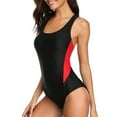 thumbnail image 3 of Alove Women's Athletic Monokini Racerback One Piece Sports Bathing Suit, 3 of 5