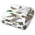thumbnail image 2 of Mallard Duck Blanket Funny Throw Blanket, Soft Cozy Flannel Throw Blanket for Conch Sofa Bed,Super Soft Throw Blankets for All Season Adult Kids Teens Duck Lovers 60x50 in, 2 of 6