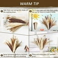 thumbnail image 4 of 120Pcs Dried Pampas Grass Bouquet Decor, Room Wedding Party Arrangements,Fall Dry Flowers Bundles Bulk Tall, 4 of 7