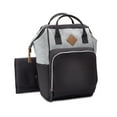 BB Gear Backpack Diaper Bag with Adjustable Shoulder Strap, Gray