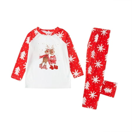 

YOTAMI Christmas Pajamas Sets for Men Women Christmas Matching Sets Family Christmas Pajamas Xmas Sleepwear 4 Years Red #27