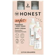 The Honest Company Comfort Sweet Cream Shampoo & Body Wash, 17 fl oz (2 Pack)