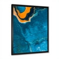 thumbnail image 2 of Designart 'Abstract Marble Composition In Orange and Blue III' Modern Framed Art Print, 2 of 4