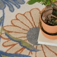 thumbnail image 4 of Nourison Aloha 6' x 9' Beige Multicolor Contemporary Floral Flatweave Indoor/Outdoor Area Rug, 4 of 11