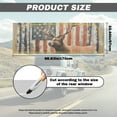 thumbnail image 7 of SEANATIVE Printed Graphic Decal for Truck Back Window, American Flag Car Accessories Vinyl Graphic Pickup Back Window Film Universal Automotive Decor, Vintage American Flag Deer, 7 of 7
