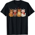 thumbnail image 2 of 100% Cotton Unisex Happy Meowentines Cute Cat Valentine Funny Hearts Women Girl T-Shirt, 2 of 5