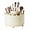 Cream, variant on ABPETE Large Capacity Makeup Brush Holder,360° Rotating Makeup Organizer,5 Slot Makeup Brushes Cup,for Vanity Decor,Bathroom Countertops,Desk Storage Container,Cosmetic Display cases(Purple)