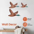 thumbnail image 5 of Mallard Duck Wall Art Wooden Ducks Wall Decor Flying Birds Wall Decor, 5 of 5