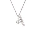 thumbnail image 2 of Delight Jewelry Silvertone AB Crystal Anchor Silvertone Best Friends Forever Bar Charm Necklace, 23", 2 of 4