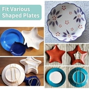 12pcs Plate Hangers with Hooks, 6 8 10 Wall Holder Fit for 6-10 Decorative Plate, Antique China, Arts