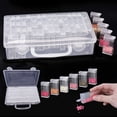 thumbnail image 1 of Organizador de accesorios para pintura de diamantes, almacenamiento de manualidades con ranuras independientes para almacenamiento multiusos, organizador de plástico con divisores ajustables y PP de, 1 of 8