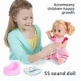 thumbnail image 4 of 160-Sound Interactive Baby Doll with Feeding & Potty Functions, Plus Sturdy Pink Plastic Play – Educational Pretend Play Set for Toddlers 0-3, Perfect Girls' Gift with 3 Bonus Accessories, 4 of 5
