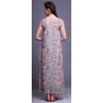 thumbnail image 2 of Bimba Robe de Nuit Maxi en Rayonne pour Femmes, Imprimée, Sans Manches, Robe de Nuit Maxi - m, 2 of 5