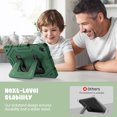 thumbnail image 5 of Fintie Case for Samsung Galaxy Tab A11+ Plus 2025/ A9+ Plus 11 Inch 2023, Fully-Body Rugged Heavy Duty Shockproof Protective Case with Kickstand & Shoulder Strap for Kids, Green, 5 of 8