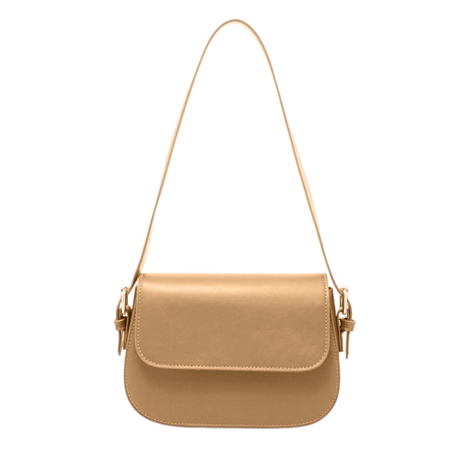 Nuevo bolso de hombro de PU de moda, bolso cruzado retro de gran capacidad para mujer, color caqui