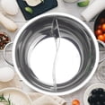 thumbnail image 3 of Unbranded 2pcs 28cm Twin Divided Hot Pot Cookware, Stainless Steel Compatible Soup Stock Pots, 3 of 8