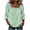 #0002-Green, variant on Women's Lace 3/4 Sleeve Tunic Tops Loose Fit Crewneck T Shirts Eyelet Flowy Babydoll Peplum Top Summer Boho Blouses