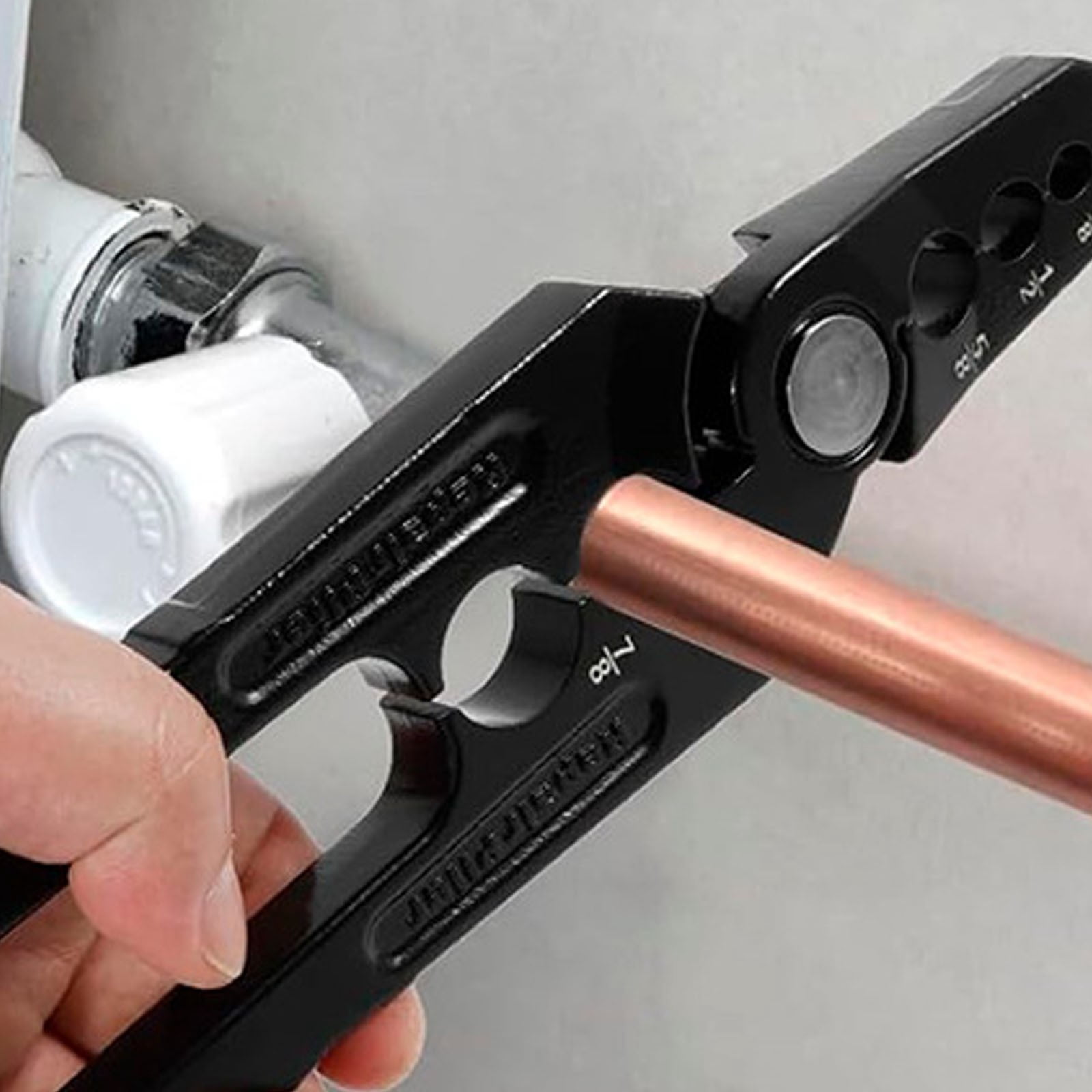 Manual Copper Tube Rounder 6 Hole Pipe Repair Pliers for 1/4" 3/8" 1/2" 5/8" 3/4" 7/8" OD ACR Copper, Aluminum & Steel Tubing