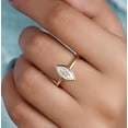 thumbnail image 5 of solitaire jewels 1.5CT Marquise Bezel Set Moissanite Solitaire Engagement Ring For Women, 14K Yellow Gold, 5 of 6
