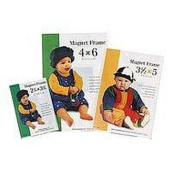 MCS Magnetic 3.5 in x 5 in White Picture Frames