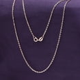thumbnail image 5 of AFFY Cable Chain Necklace for Women and Men Italian Crafted 1.5mm Curb Chain 16 Inch 14K Rose Gold Over 925 Sterling Silver with Spring Ring Clasp, 5 of 7