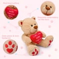 thumbnail image 3 of CaseTank Regalos para el día de San Valentín para su novia, esposa, mamá, prometido, niños, regalos de San Valentín para mujeres, oso de peluche para el día de San Valentín, 10.0 in, divertido y lindo, 3 of 7