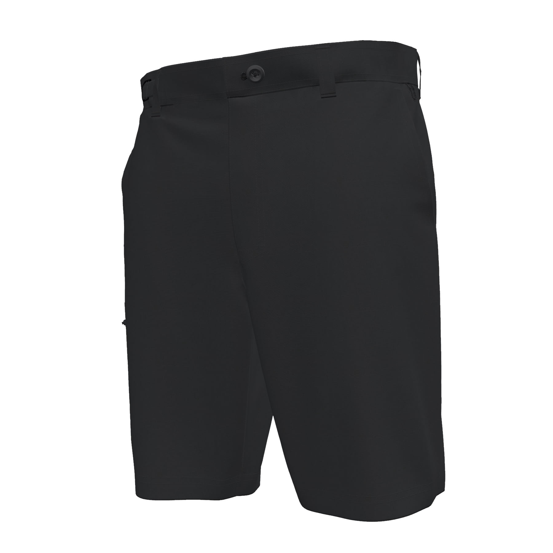 Realtree Men's Hybrid Fishing Shorts, Athletic Performance Short Pants in Black, Sizes S-3XL