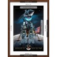 thumbnail image 5 of Art.com Apollo 11 - Lander and Astronauts Art Print by Lantern Press, Brown Frame Wall Art, 17" x 23", 5 of 5