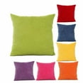 thumbnail image 7 of Pillow Case Sofa Waist Throw Cushion Cover Home Decor , 1PCS Decorative Cushion Covers, Orange, 98%Cotton,2%Spandex, Living Room Bedroom Decor, 18*18, 7 of 7