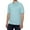 Turquoise Blue, variant on English Laundry Mens Short Sleeve Knit Polo Shirt, Turquoise Blue, Large