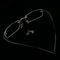 thumbnail image 4 of Lentes ópticos Sin Montura Flexibles Del Negocio Del Marco Vidrios ópticos Del Plateado Salvador Montura de anteojos sin montura, 4 of 8
