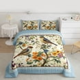 thumbnail image 2 of Feelyou Cartoon Bird Floral Queen Comforter Set, Fashion Bedding Comforter Set, 3pcs, 2 of 8