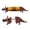 Brown, variant on Dinosaur Corn Cob Holders, Prongs Funny Novelty Corn with Stainless Steel on the Cob Picks for BBQ Party Dining Table Accessories Summer Outdoor Camping Black
