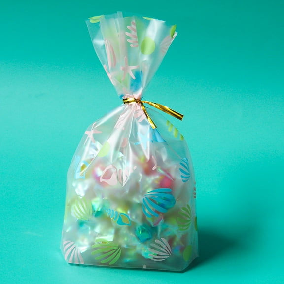 Namzi 100Pcs Rainbow Dot Cellophane Treat Bags with Twist Tie Plastic Gift Bags Candy Goodie Bags for Birthday Baby Shower Party Snacks Cookies Packing Supplies-Style D